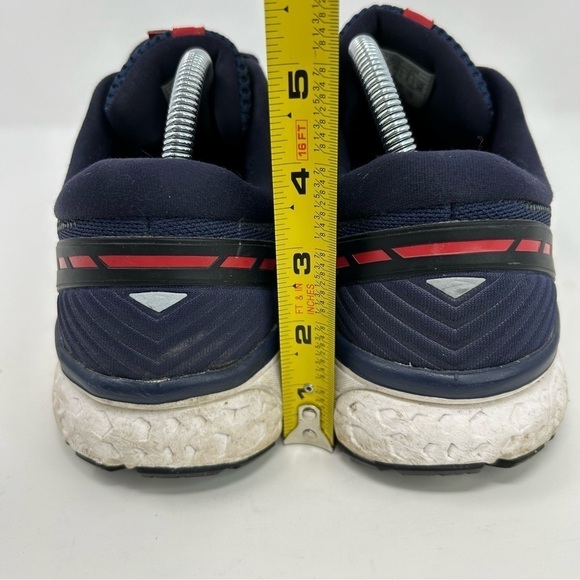 Brooks Ghost 11 Navy Blue with Pink Stripe Lace Up Active Running Shoe Size 10 - Picture 7 of 11